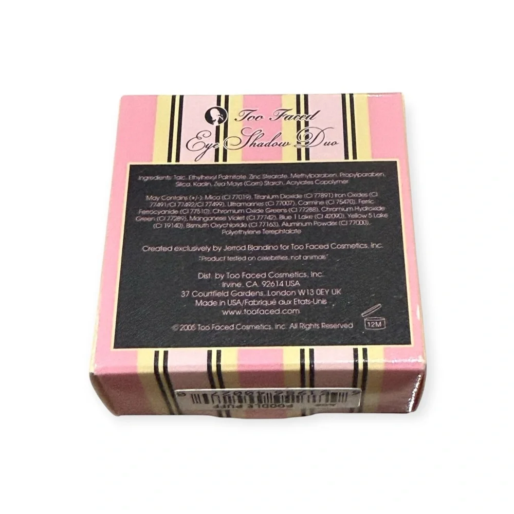 Deadstock: new Too Faced 𖦹 OG Original Eye Shadow Duo 𖦹 Poodle Puff 𖦹 in box